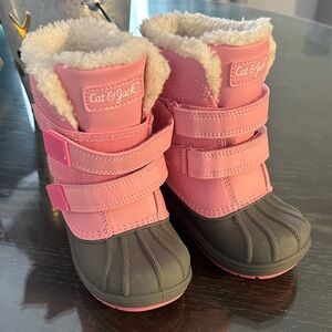 Cat & Jack Pink and Gray Children's Boots